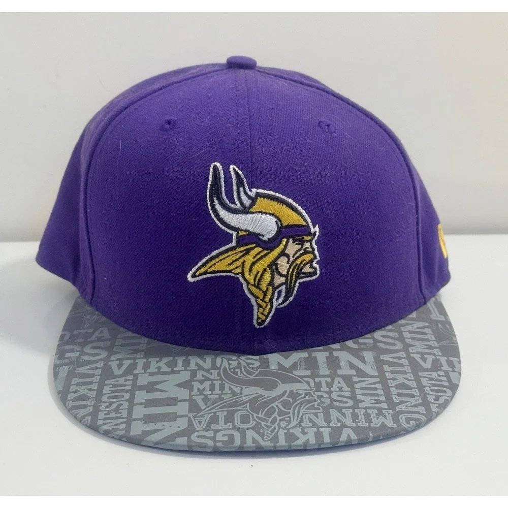 Minnesota Vikings New Era 59Fifty Fitted Baseball‎ Hat Purple - Size 7 1/8